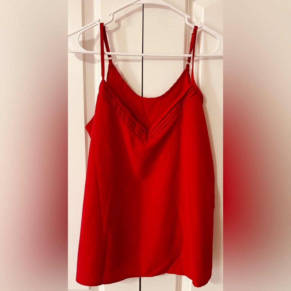 Red Sleeveless Top